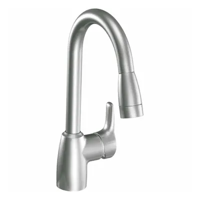 CLEVELAND FAUCET GROUP Kitchen Faucet: CA42519, Metal, Single-Post, Deck, 3 Mounting Holes - Single-Post Kitchen Faucets