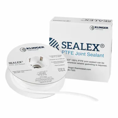 SEALEX Gasket-Making Tape: 5/8 in x 15 ft, -321°F to 500°F, White - PTFE Gasket-Making Tape