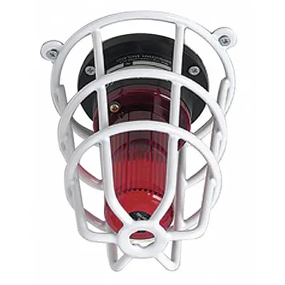 SAFETY TECHNOLOGY INTERNATIONAL Audible and Strobe Guard: Steel, 5 1/8 in Overall Dp - Guards for Alarms & Wall Fixtures
