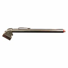 This pencil-type tire pressure gauge features a brass dual-head air chuck and measures pressure in 2 psi increments. It is used for inflating tires and checking pressure in automotive, fleet, and industrial maintenance applications.