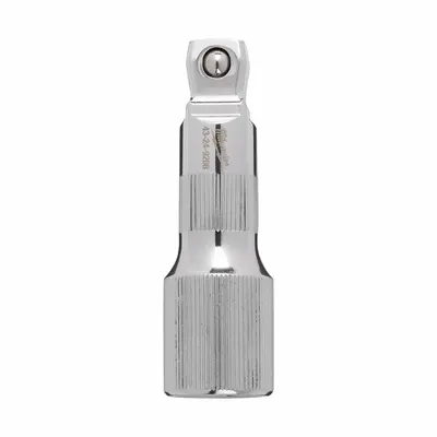 MILWAUKEE Socket Extension: 1/2 in Input Drive Size, 1/2 in Output Drive Size - Flex & Wobble Hand Socket Extensions