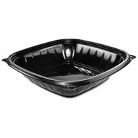 DART Disposable Bowl: Plastic, Unwrapped, 32 oz Bowl Capacity, Black, Patternless, 252 PK (MPN B32SB)
