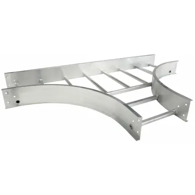 COPE Horizontal Tee: 12 in Wd, Aluminum - Horizontal Tees for Cable Ladders