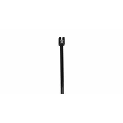 These cable ties feature an integrated tail clipper that trims excess length, eliminating the need for separate cutting tools. Each tie is 0.18 inches wide, with a nominal maximum bundle diameter of 1 7/8 inches. Suitable for outdoor use, they are commonly used for bundling and securing cables, wires, or hoses in electrical panels, construction sites, and maintenance applications.