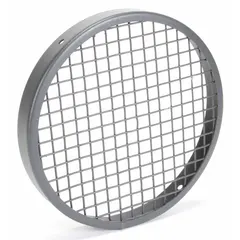 Steel inlet guard with baked polyester epoxy finish and 1/2 in wire spacing. Includes mounting hardware. OSHA compliant. Designed for use with compatible equipment to protect inlet openings from debris and accidental contact in ventilation and air-moving applications.