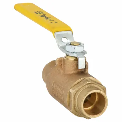 APOLLO Manual Two-Way Ball Valve: 3/4 in, Bronze, Straight, Sweat x Sweat, Std Port - Bronze Ball Valves