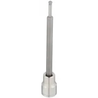 WESTWARD Socket Bit: 3/8 in Drive Size, Hex Tip, 3 mm Tip Size, 4 13/16 in Overall Lg, Fixed Insert (MPN 54TM67)