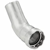 VIEGA MEGAPRESS Crimp Elbow Fitting: 1 1/2 in Pipe x 1 1/2 in CTS Size, Press-fit, EPDM (MPN 90095)