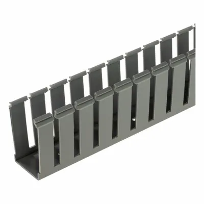 PANDUIT Base Wiring Duct: 2 in Nom Wd, 1.1 in Slot Ht, 2 in Nom Ht, 0.3 in Slot Wd - Screw-Mount Slotted Wiring Ducts & Snap-On Covers