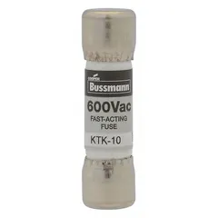 Midget fast-acting fuse rated 125 mA, 600 V AC. Dimensions 13/32 in x 1 1/2 in. Provides overcurrent protection in industrial control panels, motor circuits, and similar equipment requiring rapid response to short circuits.