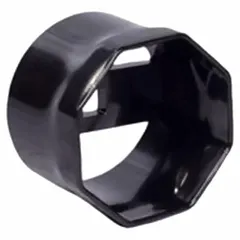 Standard SAE lock nut socket with 8-point design and 3 3/8 in socket size. Features a powder-coated finish. Used for removing and installing lock nuts on automotive and industrial equipment requiring high torque.