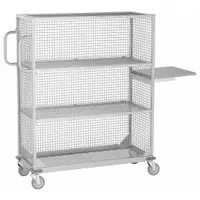 APPROVED VENDOR Utility Cart Panel: Overall Dim. 4 in W x 17 in H, Gray, Powder Coated, For 5CHL7 (MPN MC-BP48)