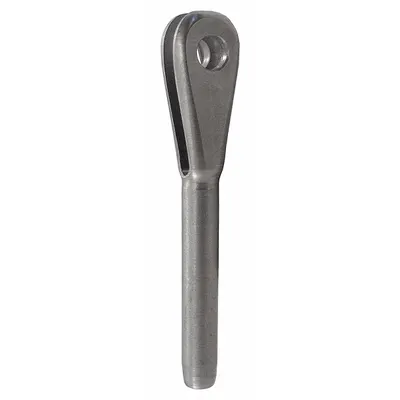 LOOS Wire Rope Clevis Fitting: 1/4 in Compatible Rope Dia, Stainless Steel - Clevis Fork End Fittings