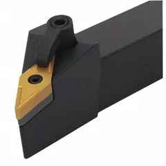 Indexable thread turning tool holder for precision thread cutting on manual and CNC lathes. Accepts indexable carbide inserts for external or internal threading operations. Suitable for general metalworking applications.