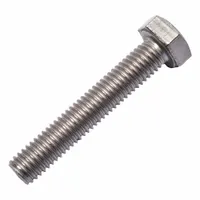 Heavy Hex Bolt: Titanium, Grade 2, Plain, M8x1.25 Thread Size, 45 mm lg, Small Pack Size (MPN 0107633)