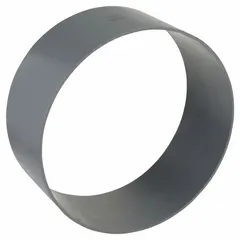 PVC duct coupler for connecting two sections of 14-inch ductwork in ventilation and exhaust systems. Features 14-inch inlet and outlet diameters with a 5 7/8-inch overall length. Suitable for industrial air-handling applications.