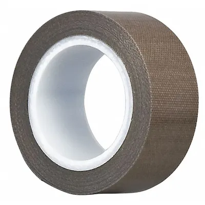 TAPECASE Cloth Tape: 2 in Wd, 5 yd Lg, 11.7 mil Thick, Silicone, Polyethylene Coated Cloth - PTFE Slick Surface Tape