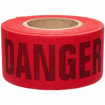 OEM APPROVED VENDOR General Danger Messaging Barrier Tape