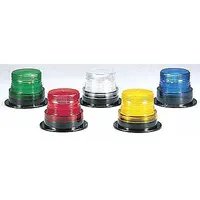FEDERAL SIGNAL Strobe Light: Blue, 12 to 48V DC, 5 in Overall Dia, 3 5/8 in Overall Ht, LP6-012-048B