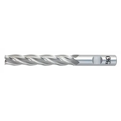 OSG Square End Mill: Cobalt, 6 Flute, 1-1/2" Mill Dia, 8" LOC, 11-1/2" OAL (MPN 5576200) - General Purpose Cobalt Square End Mills