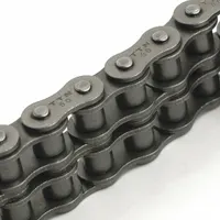 TRITAN Roller Chain: Double Strand, 50, 5/8 in Pitch, Steel, 10 ft Overall Lg, Riveted Pin, Steel (MPN 50-2R X 10FT)