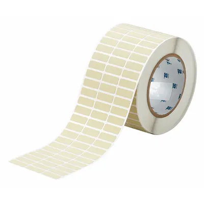 BRADY THT-3-724-10 Precut Label Roll, 3/8 in x 1 in, Polyimide, Yellow Matte - Brady Precut Label Rolls