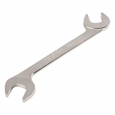 TEKTON Open End Wrench: Chromium Molybdenum Steel, Satin, 23 mm Head Size - Metric, Double End, Open End Wrenches