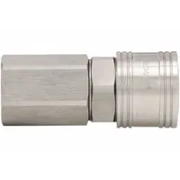 SPEEDAIRE Quick Connect Hose Coupling: 1/2 in Body Size, 3/8 in Hose Fitting Size, Push-to-Connect