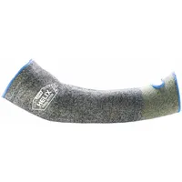 HEXARMOR Knit Sleeve: Cut Level A6, With Thumbhole, 18 in Lg, XL, Aramid, 13 ga Thick, Gray/Green (MPN 2044-XL (10))