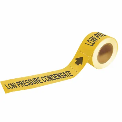BRADY Low Pressure Condensate Adhesive Pipe Markers on a Roll
