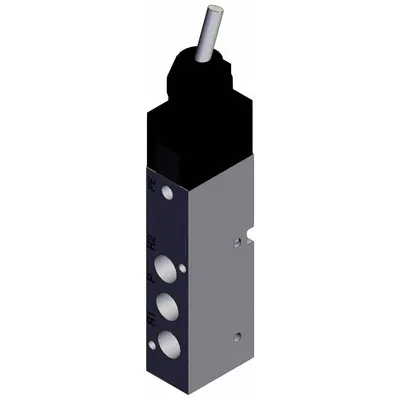 SMC Shuttle Valve: VZM500 Series, Toggle Actuator, 5 Ports, 1/8 in NPT - VZM Series Manual Air Control Valves