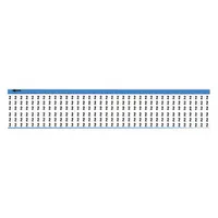 Black on white vinyl cloth labels, 900 per pack (25 sheets). Rated for -40°F to 176°F. Used for identifying wires and cables in industrial control panels, electrical installations, and facility maintenance