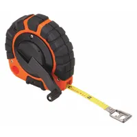 KESON Long Tape Measure: Manual, ST10503X, SAE/Engineers Scale, 50 ft, 1/100 ft, Stainless Steel