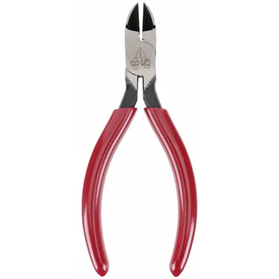 KLEIN TOOLS Diagonal Cutting Plier: Std, Straight, Pointed, 7/8 in Jaw Lg, 5/8 in Jaw Wd - Standard-Cut Diagonal-Cutting Pliers