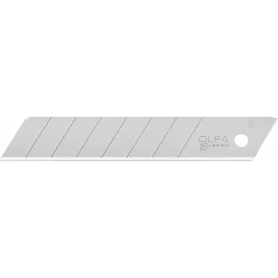 OLFA Snap-Off Blade: 4 1/2 in Blade Lg, 11/16 in Blade Wd, 0.03 in Blade Thick - Straight-Edge Standard-Tip Replacement Snap-Off Blades