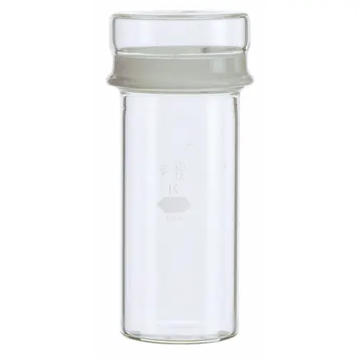 KIMBLE Weighing Bottle: 70 mL, Cap, 94 mm, Colorless, Closure Included, Narrow Mouth Size - Glass Lab Weighing Bottles