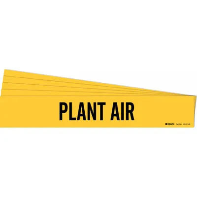 BRADY Plant Air Adhesive Pipe Marker - Plant Air Adhesive Pipe Markers