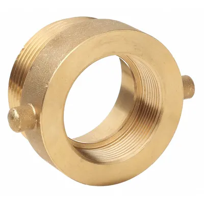 DIXON VALVE & COUPLING Fire Hose Adapter: 2 in_2 1/2 in Compatible Pipe Size, NPT x NH - Brass Rigid Fire Hydrant & Standpipe Adapters