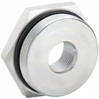 PARKER Metal Pipe Straight: 1 1/2 in x 3/4 in, Male Threaded x Female SAE Threaded, 3,000 psi, Steel (MPN 24-12 F5OG5-S)