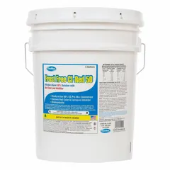 COMSTAR Frost Free CI-Red 50 is a 50% concentration ethylene glycol antifreeze in the Frost Free CI-50 series. Supplied as a red liquid in a 5-gallon pail, it is not food safe. Used in industrial HVAC and process cooling systems for freeze protection in closed-loop applications.