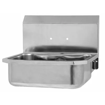 SANI-LAV Hand Sink: 1 Stations, 5 in Bowl Dp, 14 in Bowl Lg, 11 in Bowl Wd - One-Station Wall-Mounted Hand Sinks without Faucets