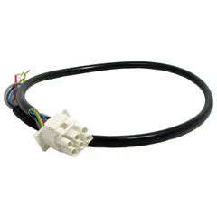 Cable wiring harness with six cables, overall length 25 5/8 in, and AMP Universal Mate-N-Lok connectors. Designed for use with 5AGF5 models. Suitable for connecting and routing power or signals in ventilation and motor control equipment.