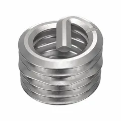 Free-running helical insert with tanged tang for thread repair or reinforcement in metal components. Made from 18-8 stainless steel with dry film lubricant. Thread size 1/4"-28 fine thread, right-hand orientation. Pack of 1,000 pieces.