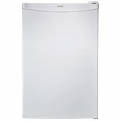This DANBY upright freezer offers 3.2 cu ft of storage capacity in a compact footprint measuring 32 3/4 in x 20 3/4 in x 22 1/2 in. Suitable for frozen food storage in kitchens, break rooms, or laboratories. Not Energy Star Compliant.