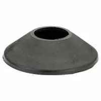 2"dia Plastic Roof Vent Pipe Flashing: For Pitched Roof, Round Base, For 1 Pipes, 2 in Max Pipe (MPN 14206)