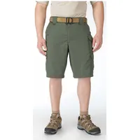 5.11 Tactical Shorts: Olive Green, 44 in Waist, 11 in Inseam, 8 Pockets (MPN 73308ABR-190-44-R)