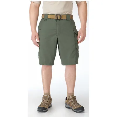 5.11 Tactical Shorts: Olive Green, 44 in Waist, 11 in Inseam - Men's Tactical Cargo Shorts
