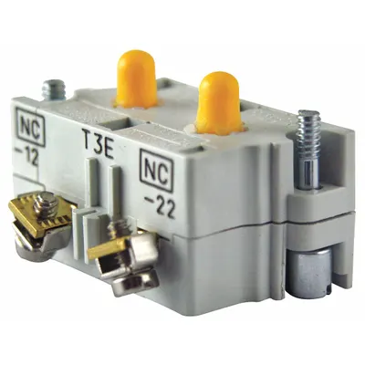 EATON Contact Block: 30 mm Panel Mounting Size, 2NO, Momentary - Contact Blocks