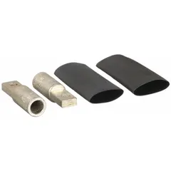 This compression lug kit includes two copper compression lugs rated at 125 A. Designed for use with Compact NSXm and Powerpact B circuit breakers, it provides secure termination of copper conductors in power distribution and motor control applications.