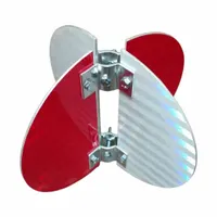 ALDON Target: Mounting Hardware Included, Red/White, Target Brackets and Mounting Hardware (MPN 4015-312)
